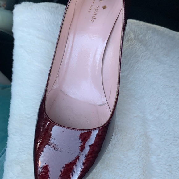 Kate Spade Burgundy Women's Pumps - Picture 4 of 6